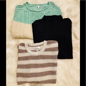 Set of 3 Cozy Winter Sweaters Size X-Large EUC